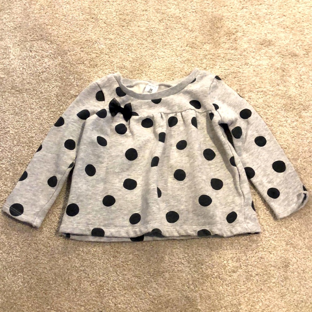 DONATED Carter’s Polka Dot Sweatshirt Top